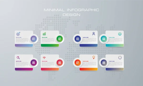 Abstraktní Digitální Ilustrace Infographic Používá Pro Rozvržení Pracovního Postupu Diagram — Stockový vektor