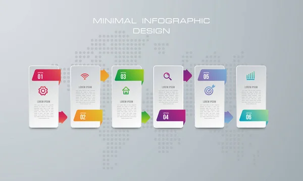 Abstrakte Digitale Illustration Infografik Verwendet Für Workflow Layout Diagramm Zahlenoptionen — Stockvektor