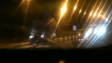 Gece yol otoban sürüş araba arka plan