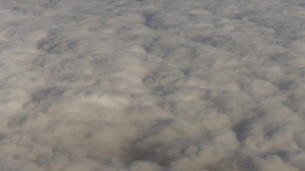 Concepção aérea céu nublado clima fundo — Vídeo de Stock