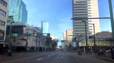 Sürüş şehir Edmonton Alberta Kanada yaz güneşli gün