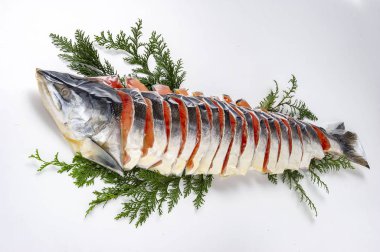 Somon yemek kolay boyutuna kesme