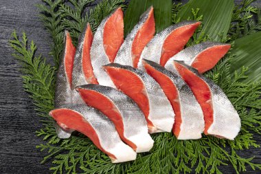 Taze ve lezzetli somon fileto