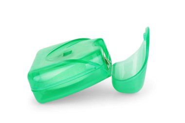 diş ipi beyaz bir arka plan üzerinde izole