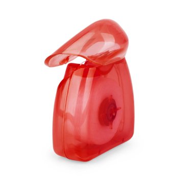 diş ipi beyaz bir arka plan üzerinde izole