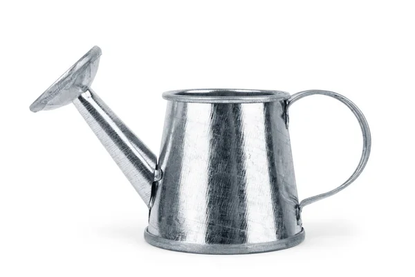 Metal Watering Can White Background — Stock Photo, Image