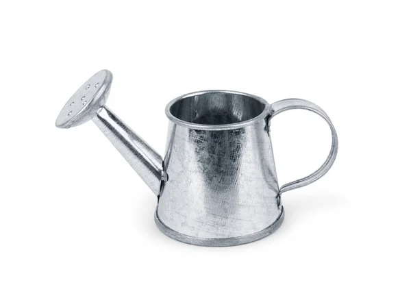 Metal Watering Can White Background — Stock Photo, Image