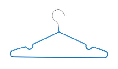 Beyaz arka plan üzerinde izole elbise askısı