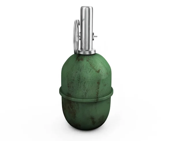 Renderowania Ręki Realistyczny Granat Bomby — Zdjęcie stockowe