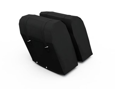 beyaz bir arka plan üzerinde üç çeyrek görünüm izole çimento hafif bej çuvalı 3D render. İnşaat ve onarım. Bina ve yeniden yapılanma