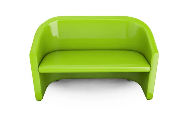 Blaues Sofa Auf Weißem Hintergrund — Stockfoto