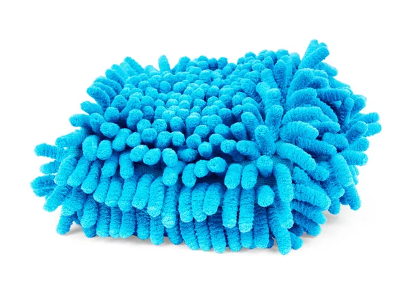 Синие Нити Швабры Микроволокна Заднем Плане — стоковое фото
