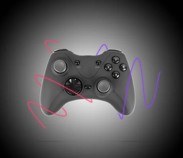 Controller Videogiochi Isolato Sfondo Bianco — Foto Stock