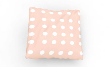 Beyaz arka plan üzerinde izole yastık 3d render