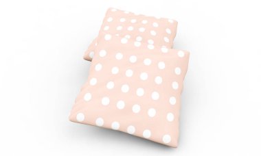 Beyaz arka plan üzerinde izole yastık 3d render