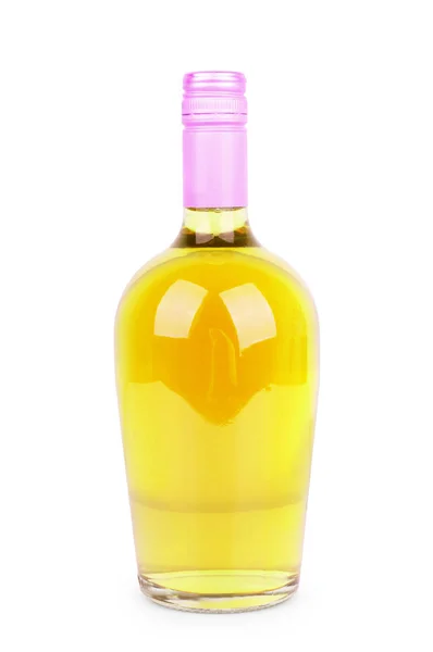 Bottle Alcoholic Drink White Background — Stock Photo, Image