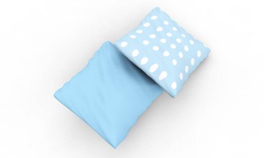 Beyaz arka plan üzerinde izole yastık 3d render