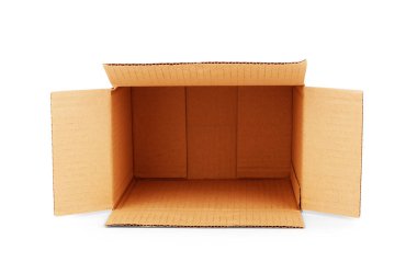 Cardboard box isolated on white clipart