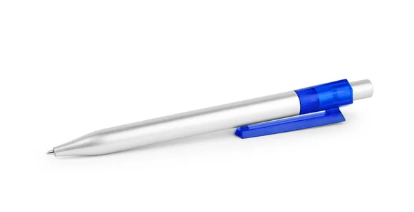 Ручка Изолированы Белом Фоне Синий Цвет — стоковое фото