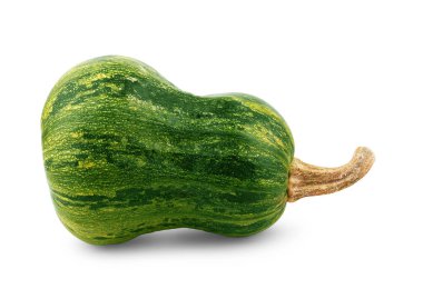 yeşil kabak üzerine beyaz izole