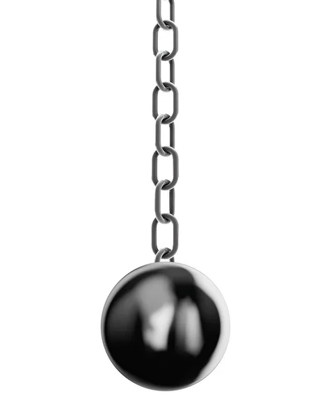 Training Weights Metal Object Chain End Render Illustration — Stock Photo, Image