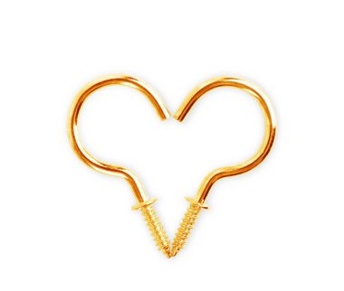 beyaz zemin üzerine avizeler için kanca