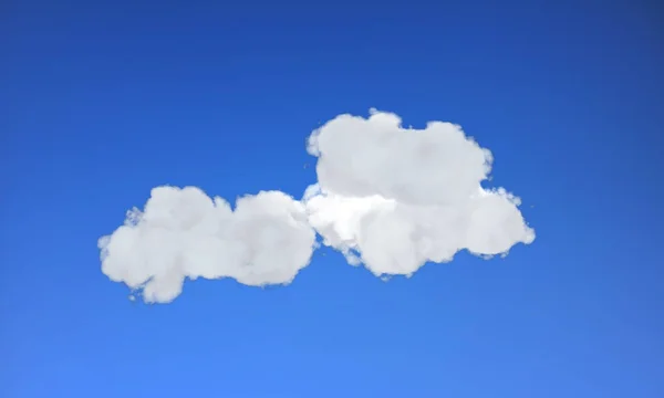 Nuvens Sobre Céu Render — Fotografia de Stock