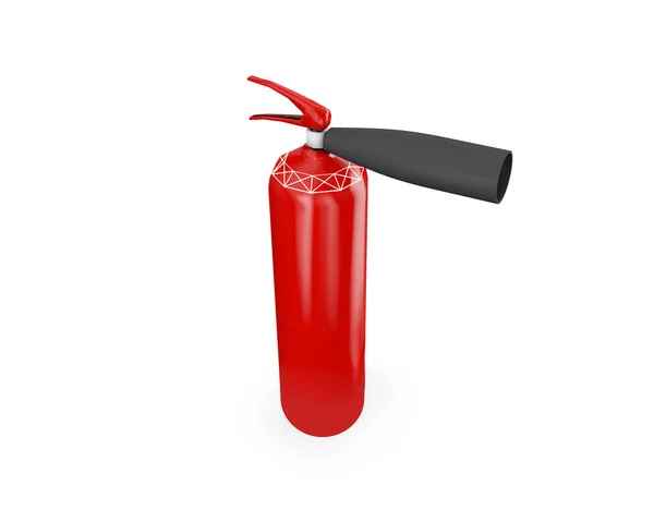Red Fire Extinguisher Air Render Isolated White Background — Stock Fotó