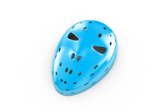 Máscara Azul Sobre Fondo Blanco Ilustración —  Fotos de Stock