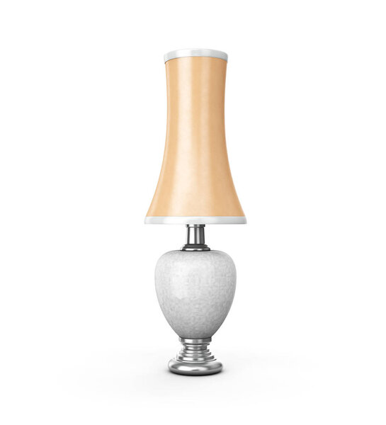 3d rendering table lamp isolated on white