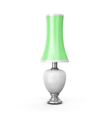 beyaz izole 3d render masa lambası