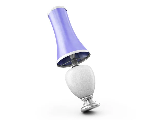 Трехмерная настольная лампа изолирована на белом — стоковое фото