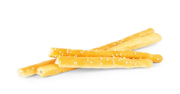 Bread sticks on white background — Stock Photo, Image