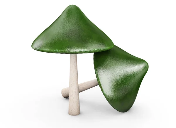 Реалістичний 3d візуалізація гриба — стокове фото