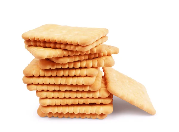 Libové nízkokalorické sušenky na bílém pozadí — Stock fotografie