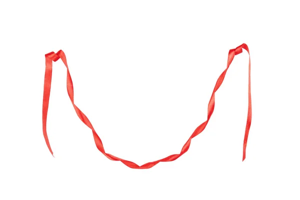 Rotes Band isoliert auf weißem Grund — Stockfoto