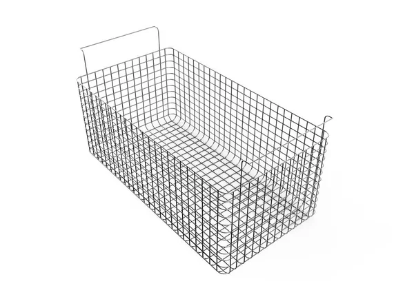 Freidora doméstica abierta, representación 3D aislada en respaldo blanco —  Fotos de Stock