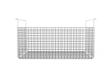 Açılan iç derin fritöz, 3d render beyaz backg izole