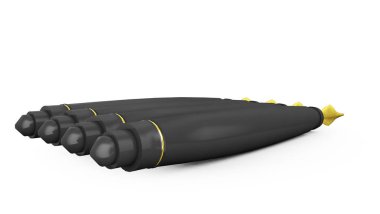 Beyaz arka plan üzerinde 3d render izole kalem yazma çeşme