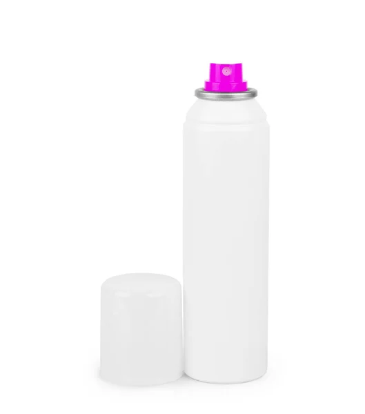 Vit flaska med kroppen antiperspirant deodorant roll-on isolerade — Stockfoto