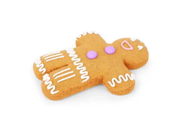 Gingerbread klassieke koeksheld geïsoleerd — Stockfoto