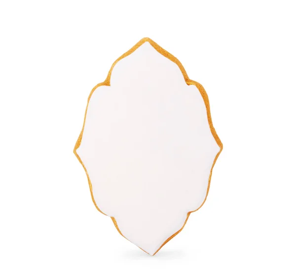 Beyaz bir arka plan üzerinde beyaz krema ile zencefilli — Stok fotoğraf