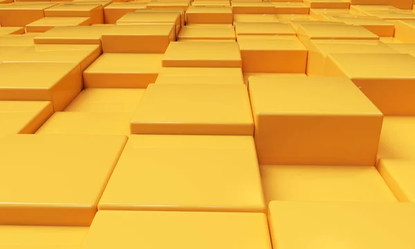 Abstrakcyjne bloki kostki renderowanie 3D w tle — Zdjęcie stockowe