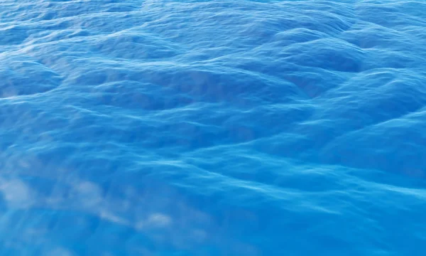 3D gerenderde illustratie van dwarsdoorsnede van water kubus geïsoleerd — Stockfoto