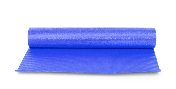 Yoga de couleur bleue mat sur fond — Photo