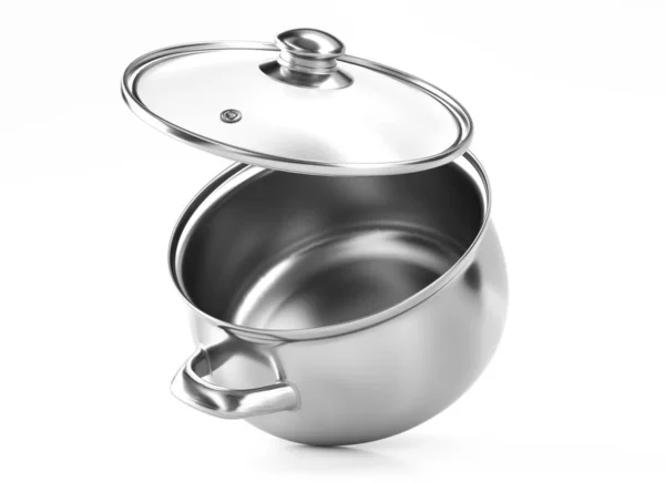 Concept de casserole de cuisine 3D. Illustration en 3D — Photo