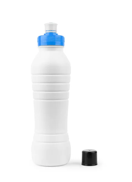Bottiglia sportiva in plastica per acqua e altre bevande — Foto Stock