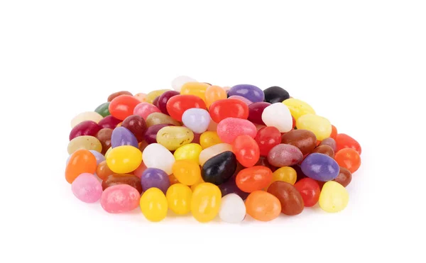 Molte gelatine colorate su sfondo bianco — Foto Stock