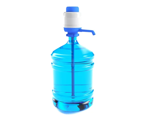 Büyük plastik varil, ofis suyu için bir sapı ile galon şişe — Stok fotoğraf