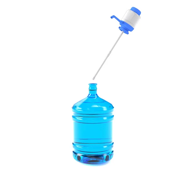 Big plastic barrel, gallon bottle with a handle for office water — Stock Photo, Image